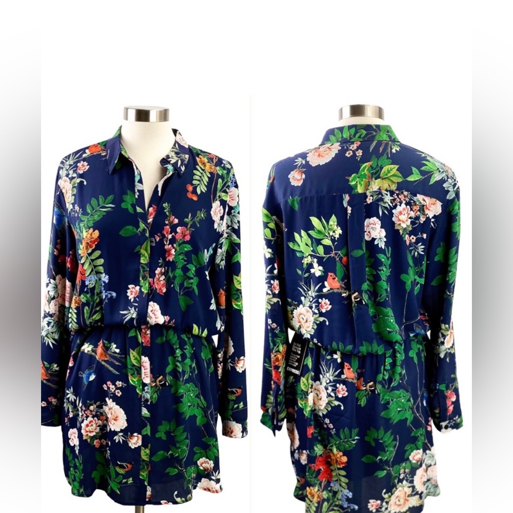 Express Portofino Floral & Fauna dress